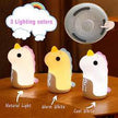 Unicorn Silicone Night Lamp + Alarm Clock