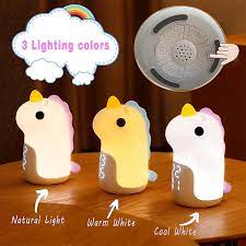 Unicorn Silicone Night Lamp + Alarm Clock