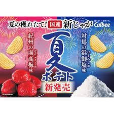 Calbee Summer Potato Chips Tsushima Hamago Salt (61G) [Best Before Date: 2025.12]