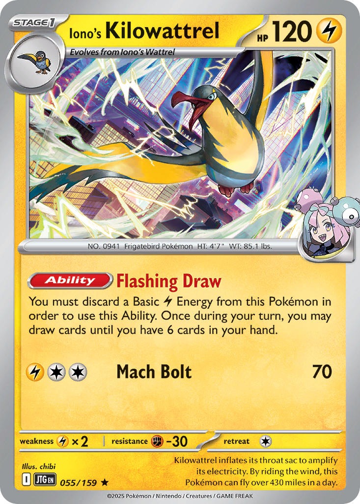 Iono's Kilowattrel 055/159
