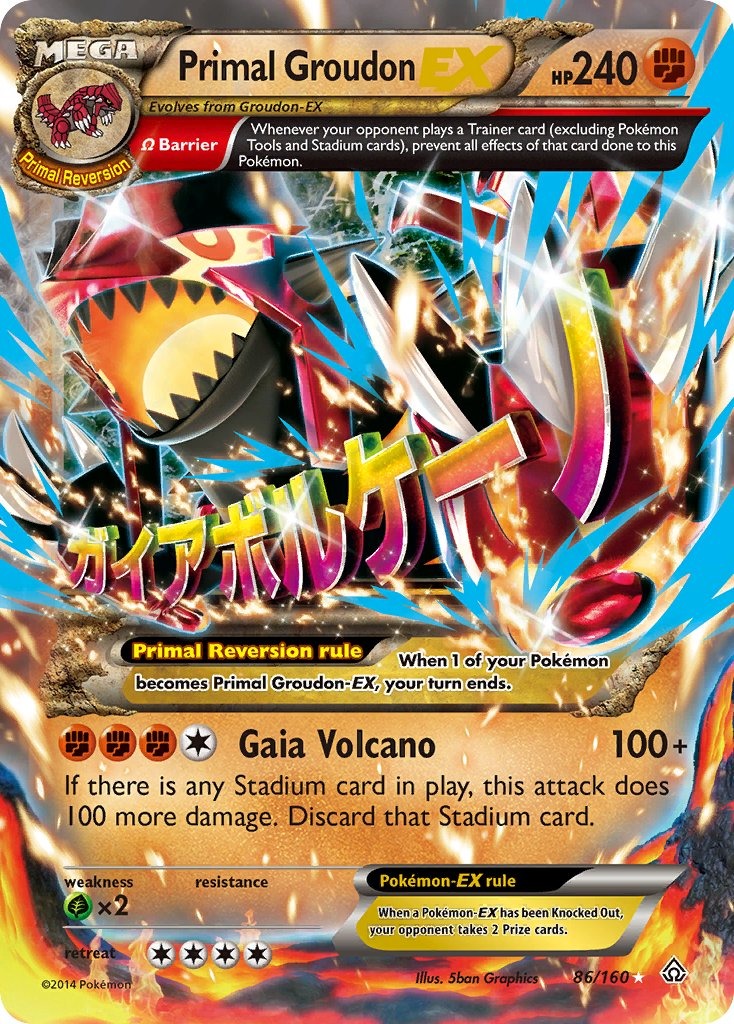 Primal Groudon EX 86/160