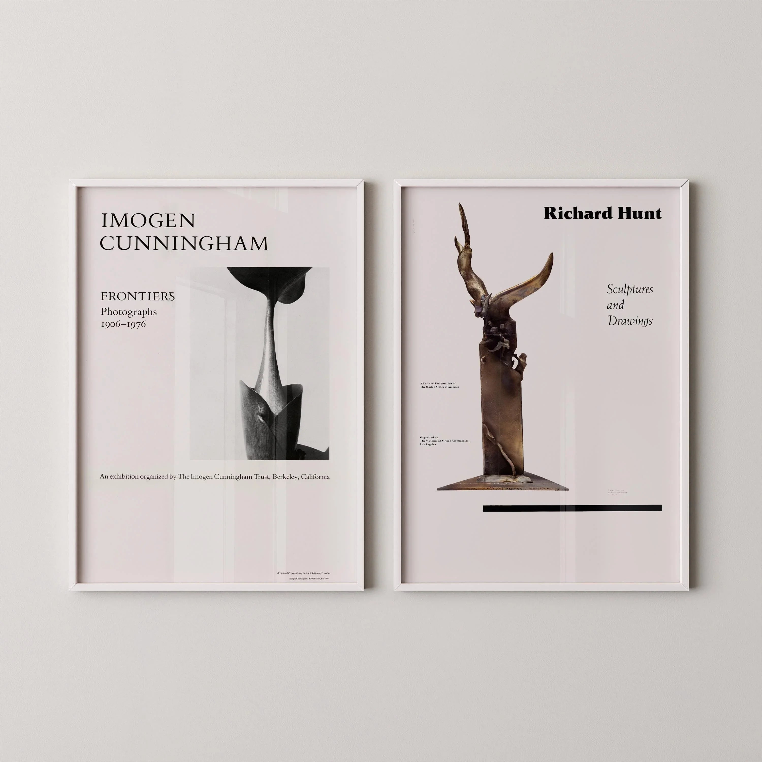 Imogen Cunningham & Richard Hunt Posters: Minimalist Art Prints