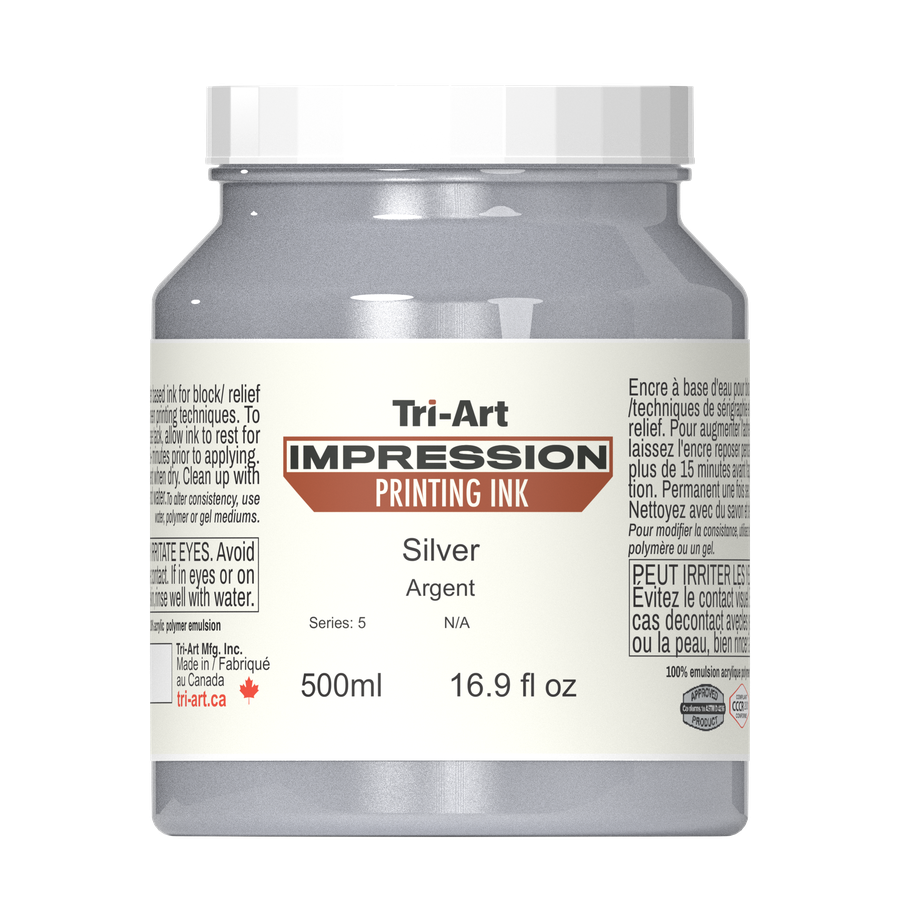 Impressions Block Printing Ink - Silver