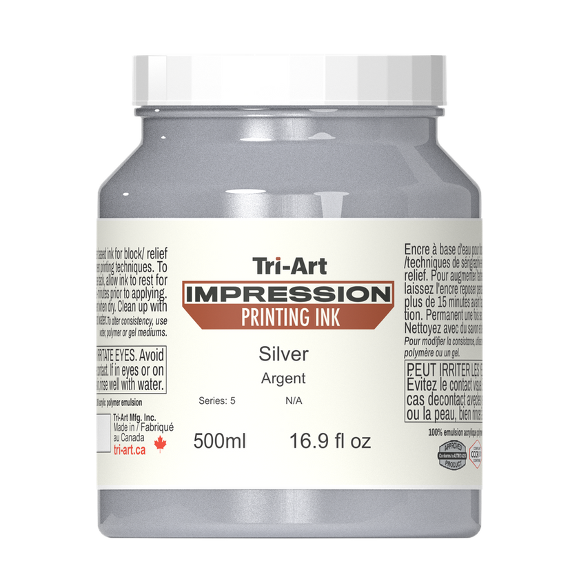 Impressions Block Printing Ink - Silver