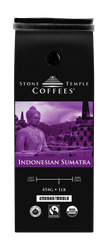 Indonesian Sumatra - Ground, Medium Roast, Certified Organic OCIA/ Fairtade Coffee 1lb/454g