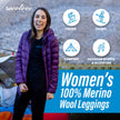 Women's Merino Wool Leggings — Midweight