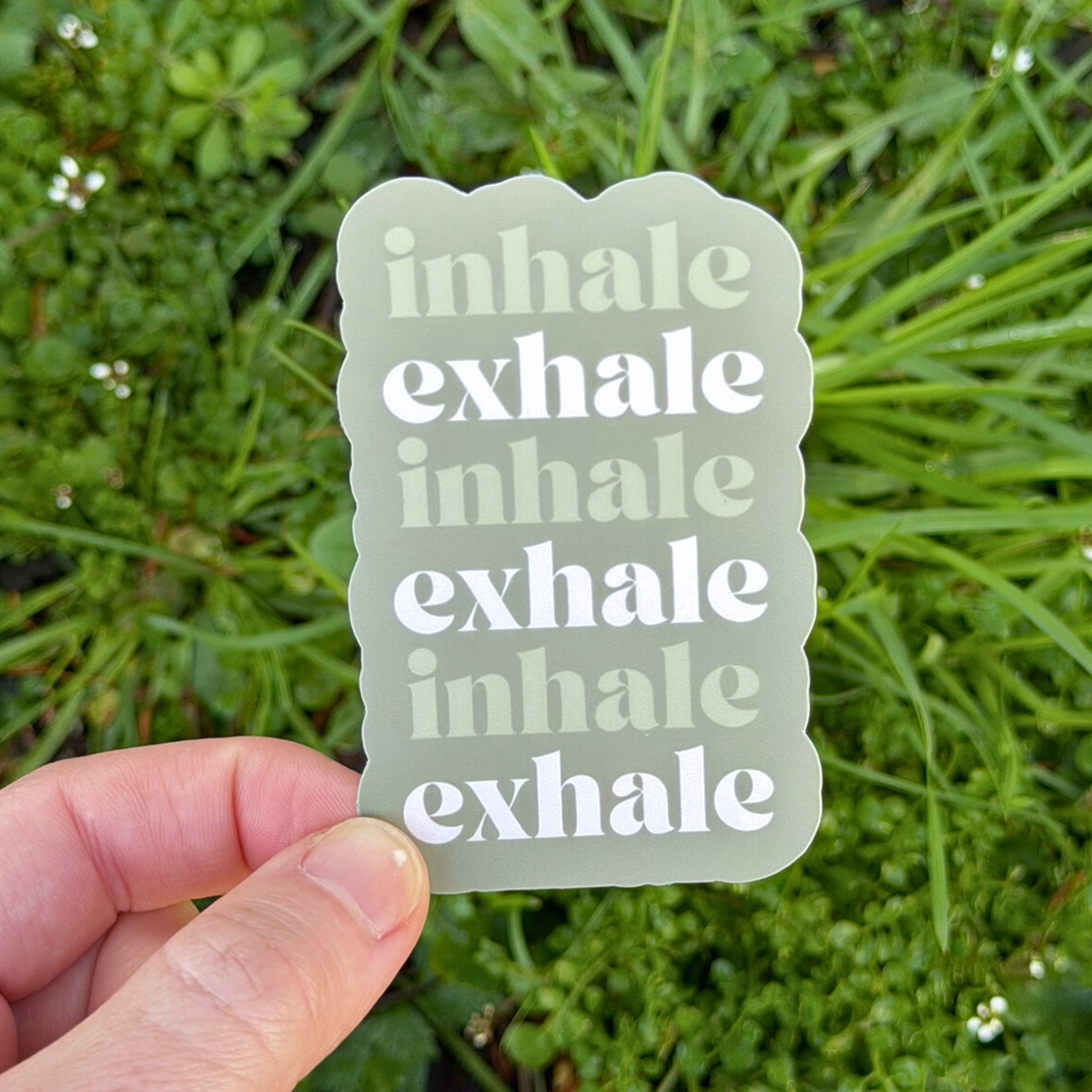 Inhale Exhale Sticker