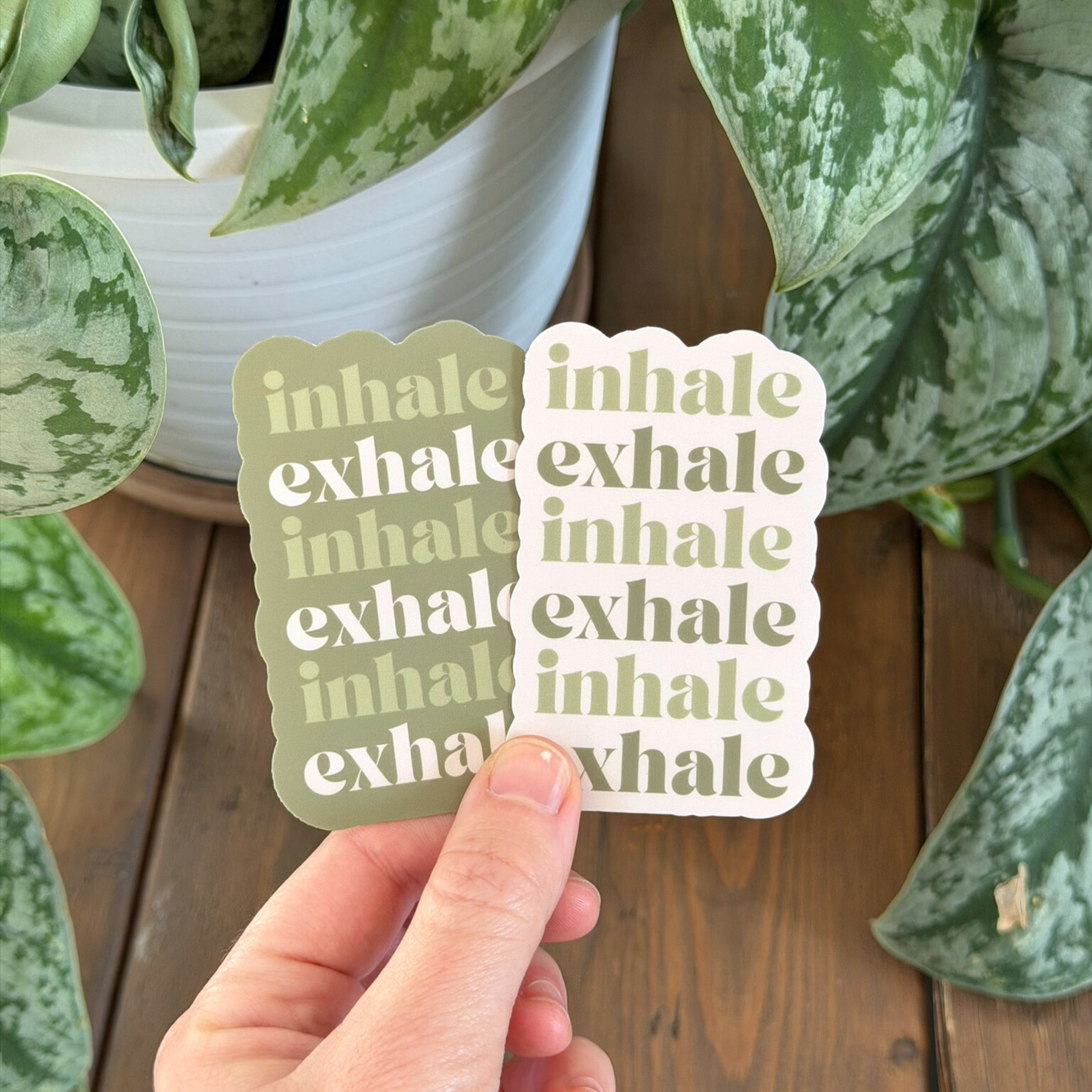 Inhale Exhale Sticker
