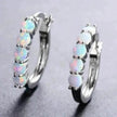Inlaid colorful opal pearl earrings for Women