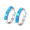 Inlaid colorful opal pearl earrings for Women
