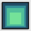Inspired by Josef Albers - Sarah - Homage to the Square Giclee Print: Mid-Century Modern Art