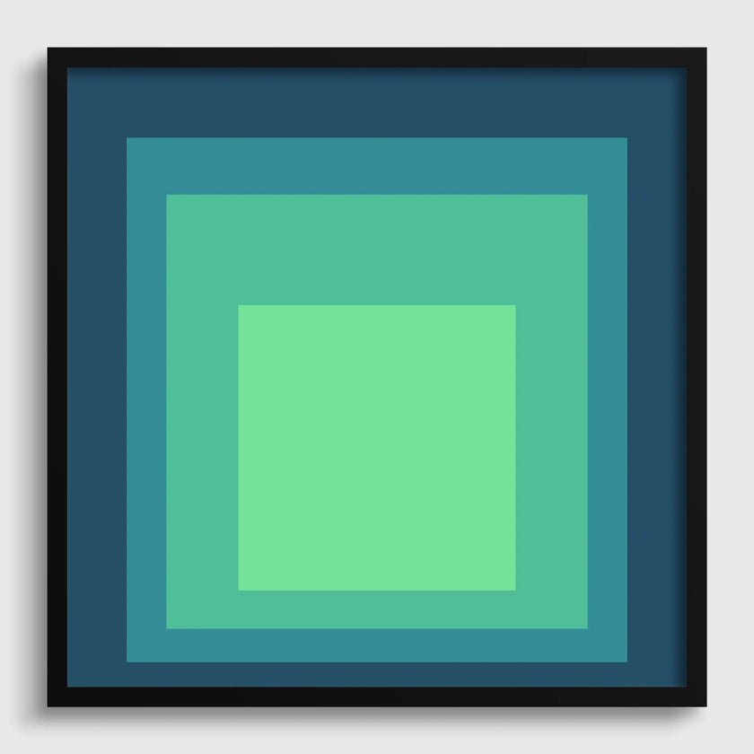Inspired by Josef Albers - Sarah - Homage to the Square Giclee Print: Mid-Century Modern Art