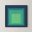 Inspired by Josef Albers - Sarah - Homage to the Square Giclee Print: Mid-Century Modern Art