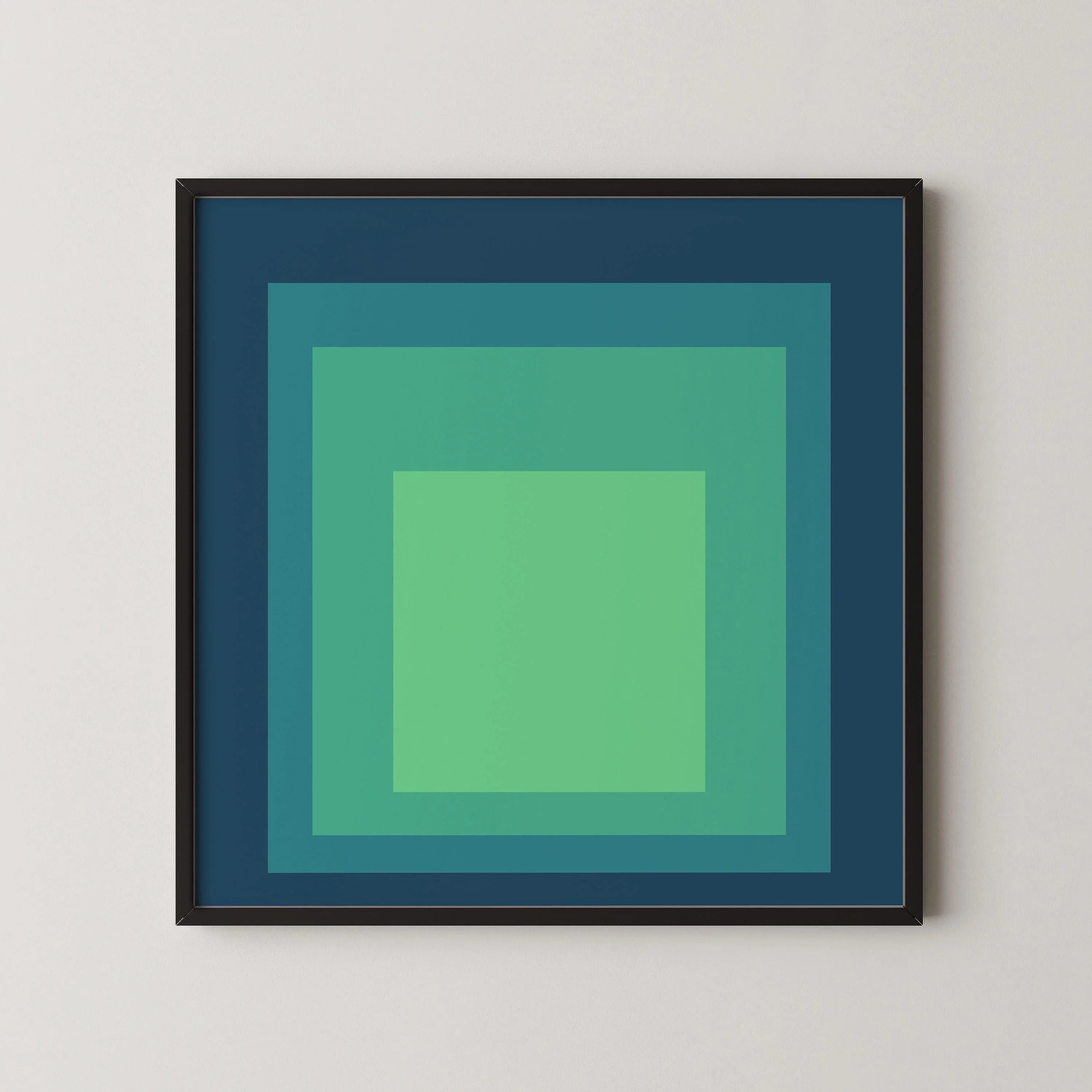 Inspired by Josef Albers - Sarah - Homage to the Square Giclee Print: Mid-Century Modern Art