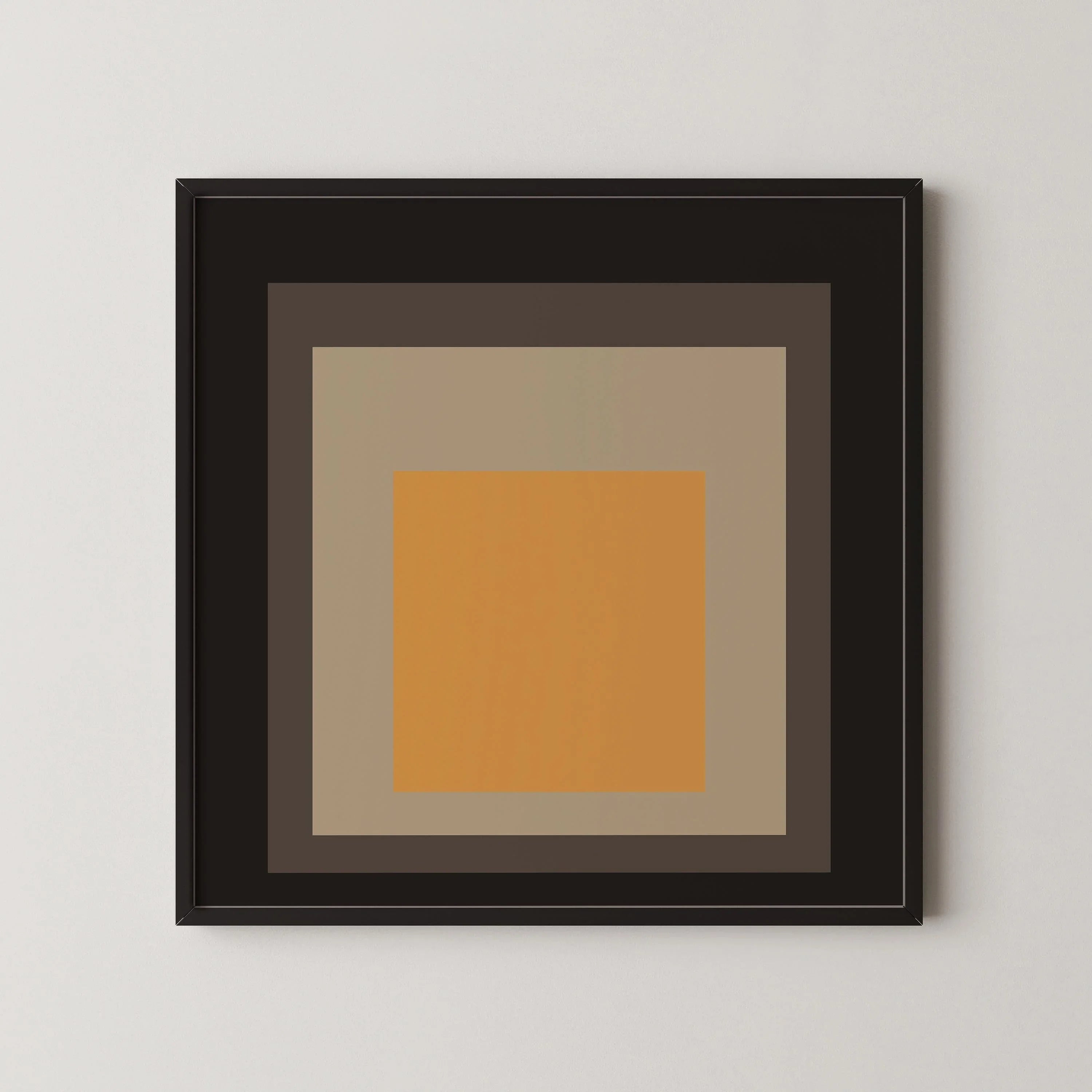 Inspired by Josef Albers - Thousand-Year Egg - 'Homage to the Square' Giclee Print: Mid-Century Modern Art