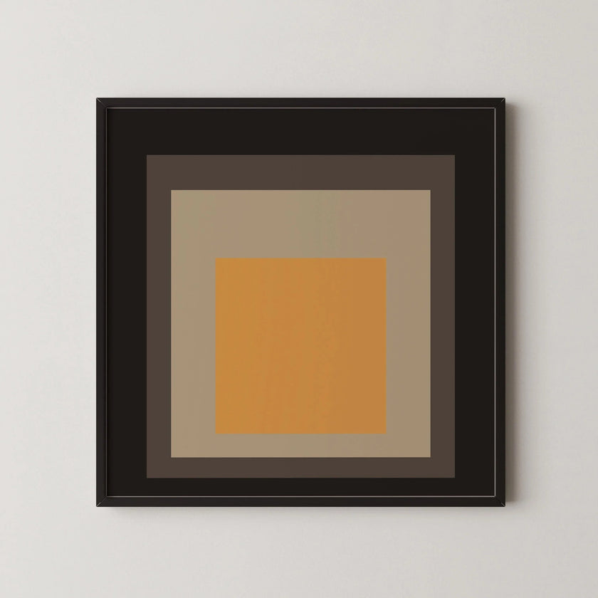Inspired by Josef Albers - Thousand-Year Egg - 'Homage to the Square' Giclee Print: Mid-Century Modern Art
