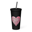 Insulated tumbler with a straw - Forever loved, Forever nana