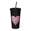Insulated tumbler with a straw - Forever loved, Forever nana