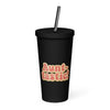 Insulated Tumbler with a Straw - Aunt-tastic