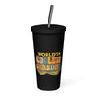 Insulated Tumbler with a Straw - World’s Coolest Grandma
