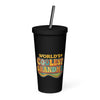 Insulated Tumbler with a Straw - World’s Coolest Grandma