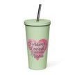 Insulated tumbler with a straw - Forever loved, Forever nana