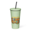Insulated Tumbler with a Straw - World’s Coolest Grandma