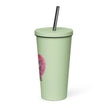 Insulated tumbler with a straw - Forever loved, Forever nana