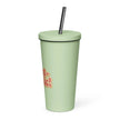 Insulated Tumbler with a Straw - Aunt-tastic