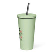 Insulated tumbler with a straw - Best Mom Ever