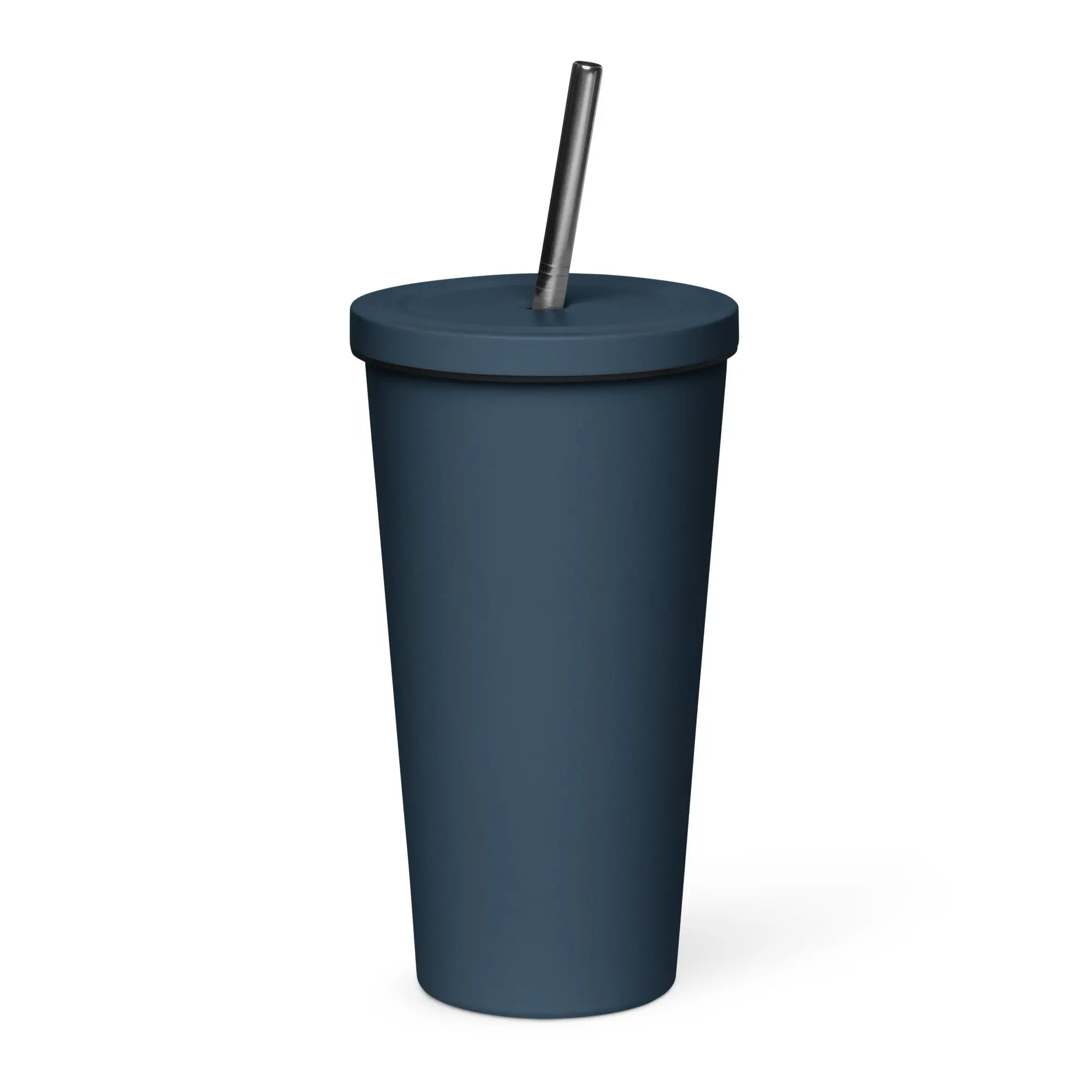 Insulated tumbler with a straw - Tree Of Life