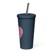 Insulated tumbler with a straw - Forever loved, Forever nana