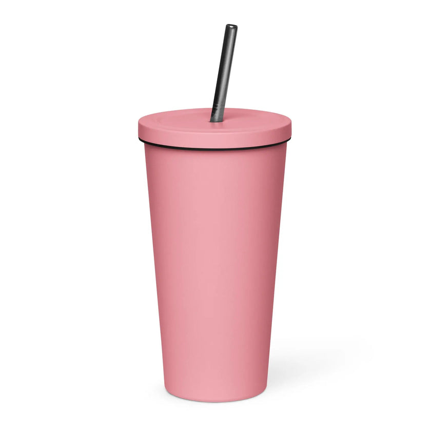 Insulated tumbler with a straw - Best Mom Ever