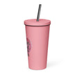 Insulated tumbler with a straw - Forever loved, Forever nana