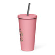Insulated tumbler with a straw - Best Mom Ever