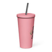 Insulated tumbler with a straw - Best Mom Ever