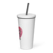 Insulated tumbler with a straw - Forever loved, Forever nana
