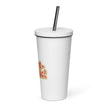 Insulated Tumbler with a Straw - Aunt-tastic