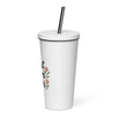 Insulated tumbler with a straw - Best Mom Ever