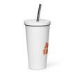 Insulated Tumbler with a Straw - Aunt-tastic