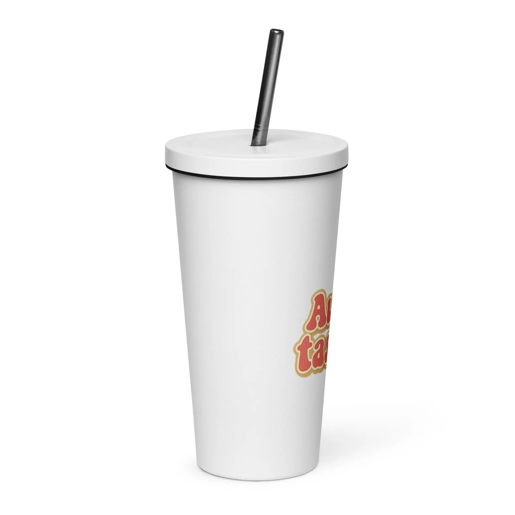 Insulated Tumbler with a Straw - Aunt-tastic