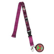 Invader Zim Purple Lanyard with Invader Zim Head Charm