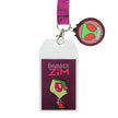 Invader Zim Purple Lanyard with Invader Zim Head Charm