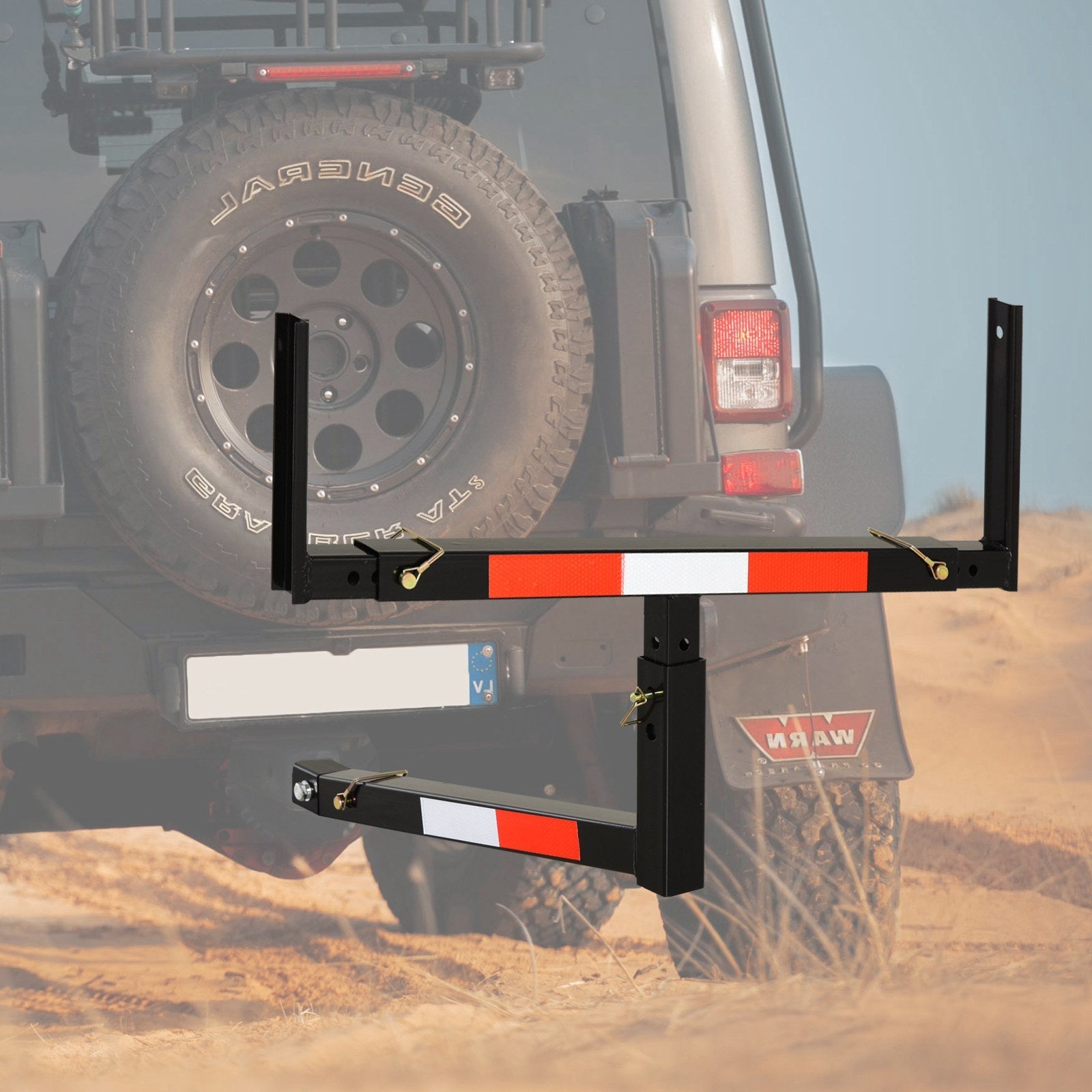 Soozier Truck Bed Extender with Adjustable Width Height for Ladder Rack Canoe Kayak Long Pipes Lumber