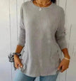 Casual Summer Irregular Sunken Top Button tunic top Women