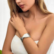 Irregular With Personality Glossy Alloy Wide Bracelet for Women