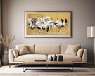 Ishida Yutei Cranes Art: Vintage Japanese Panoramic Giclee Print