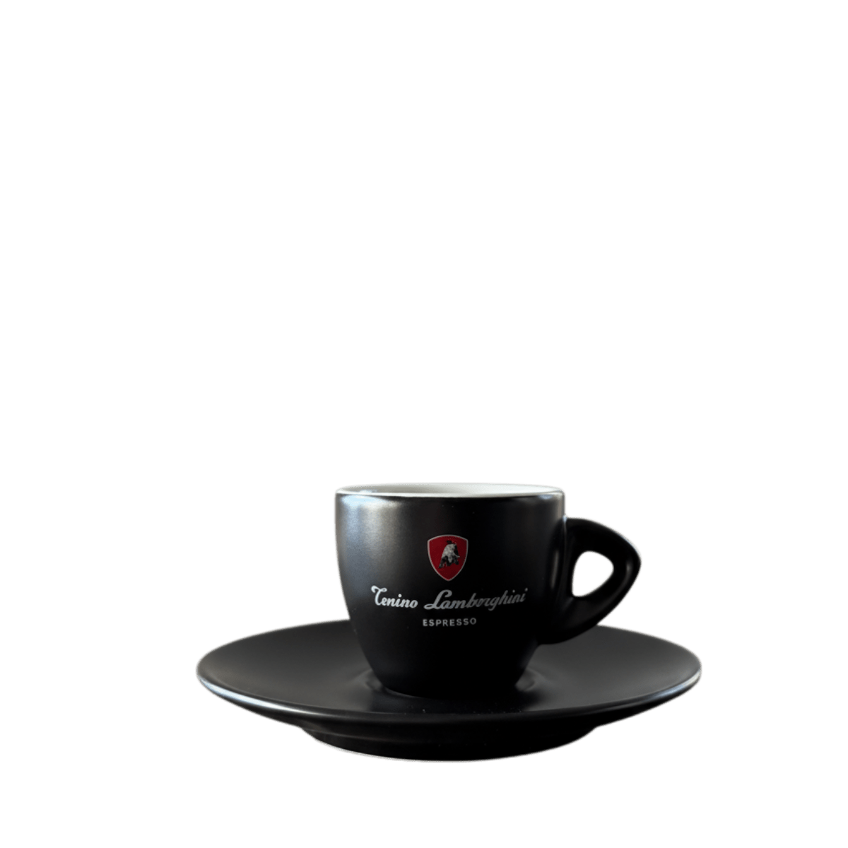 Italian Coffee Cup and Saucer - Black Collection