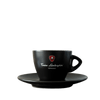 Italian Coffee Cup and Saucer - Black Collection