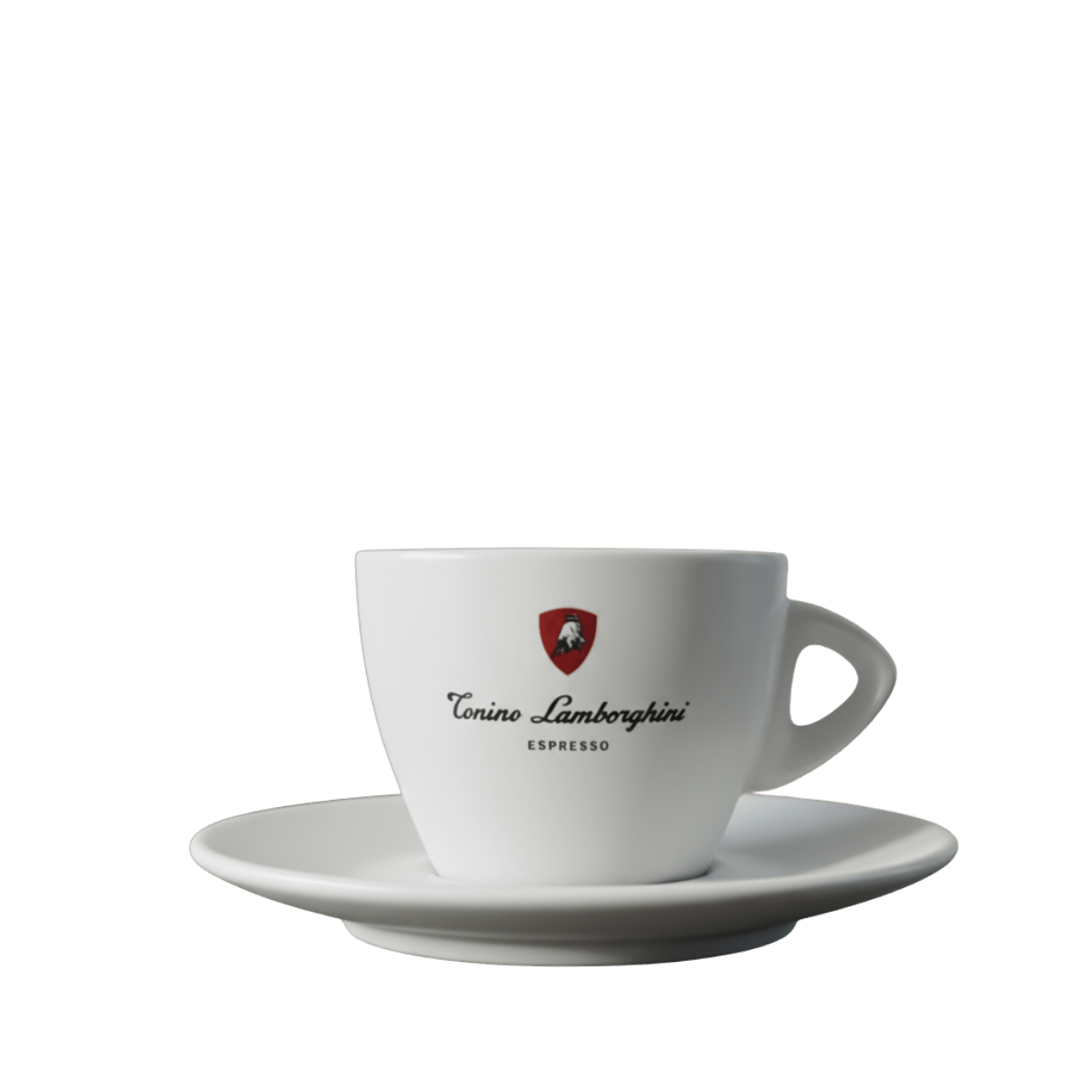 Italian Coffee Cup and Saucer - White Collection